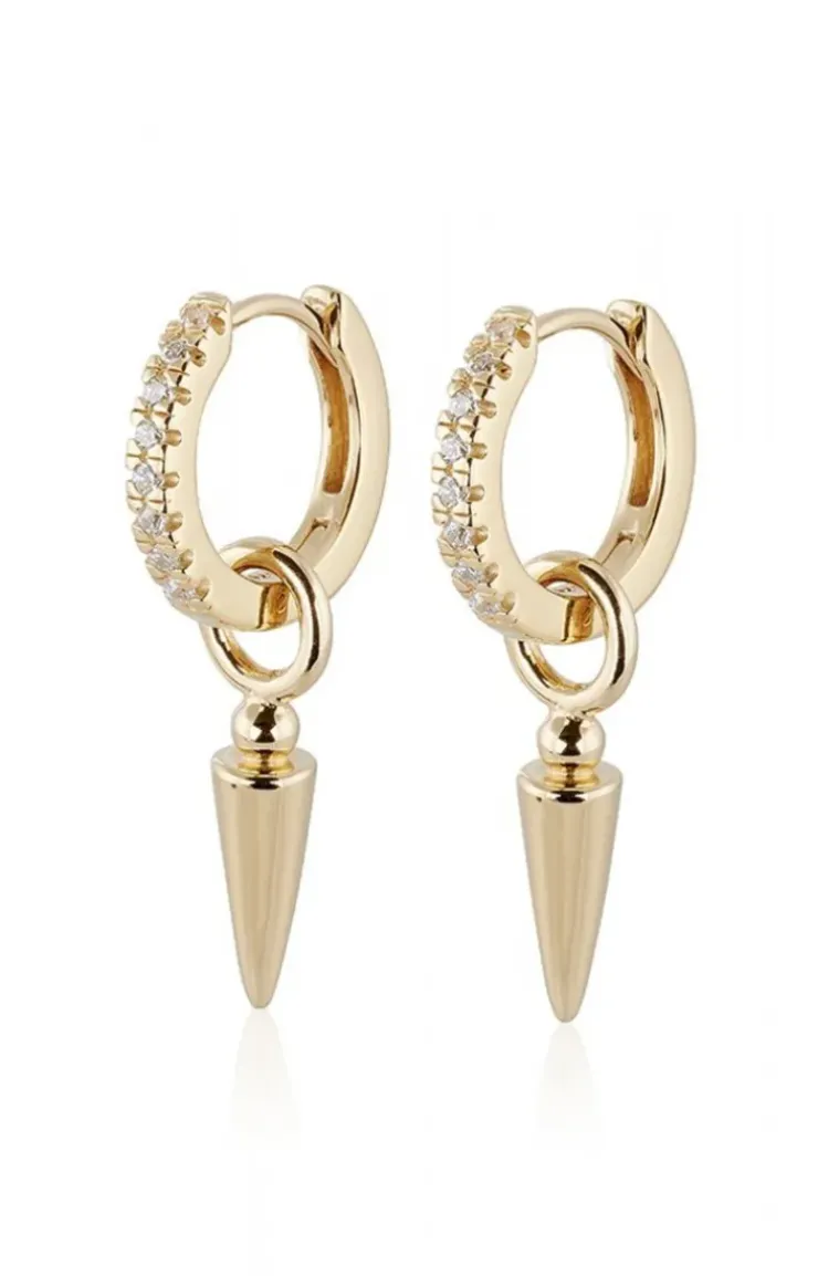 Carolina Gynning Jewelry - Spear of Life Creol Earrings Goldplated