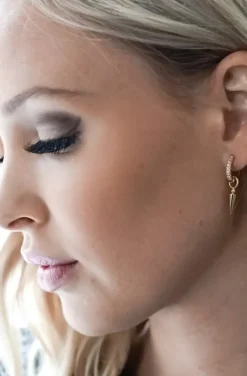 Carolina Gynning Jewelry - Spear of Life Creol Earrings Goldplated