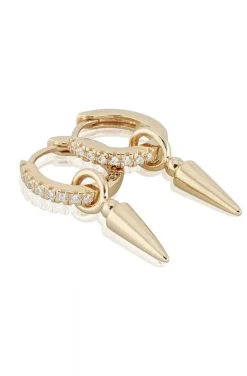 Carolina Gynning Jewelry - Spear of Life Creol Earrings Goldplated