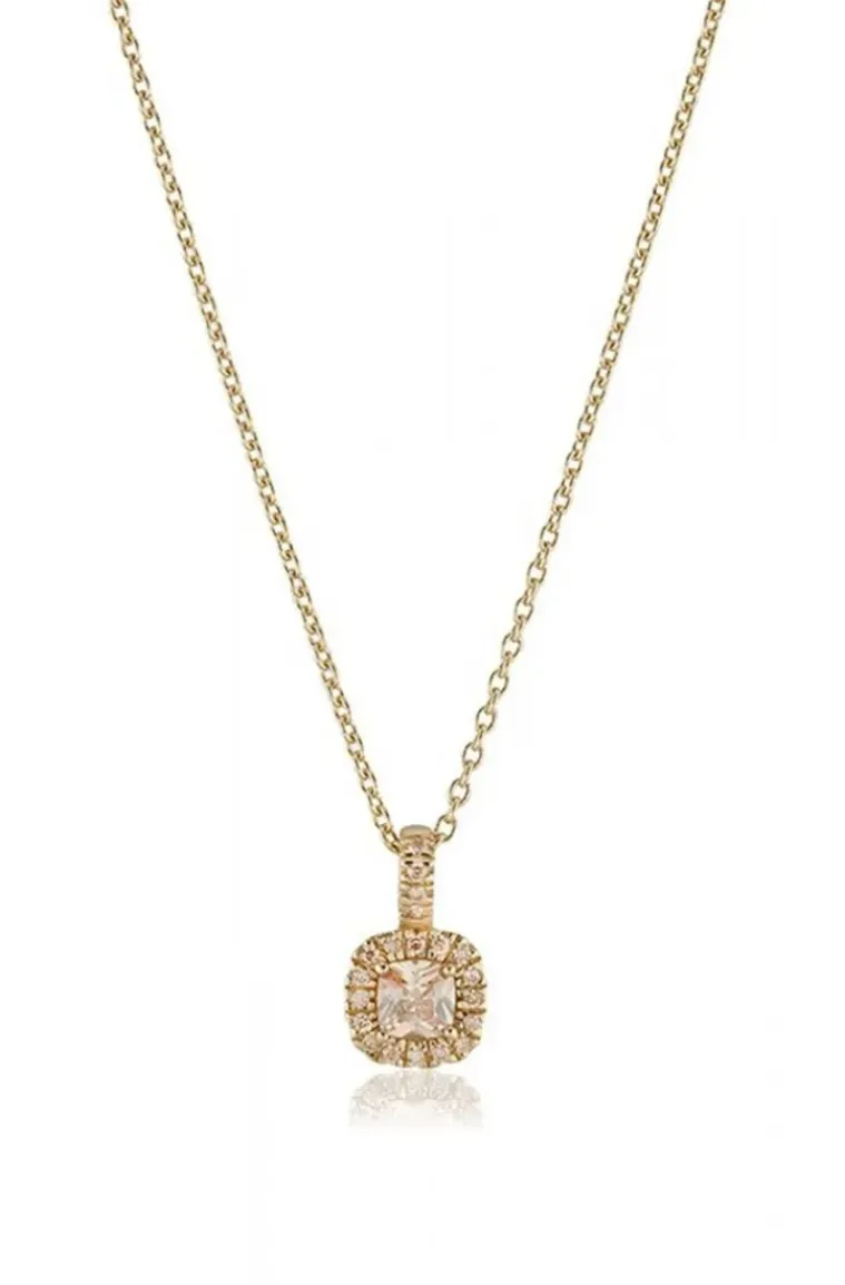 Carolina Gynning Jewelry - Glamorous Necklace Goldplated Champagne