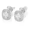 Carolina Gynning Jewelry - Glamorous Stud Earrings Silver Clear