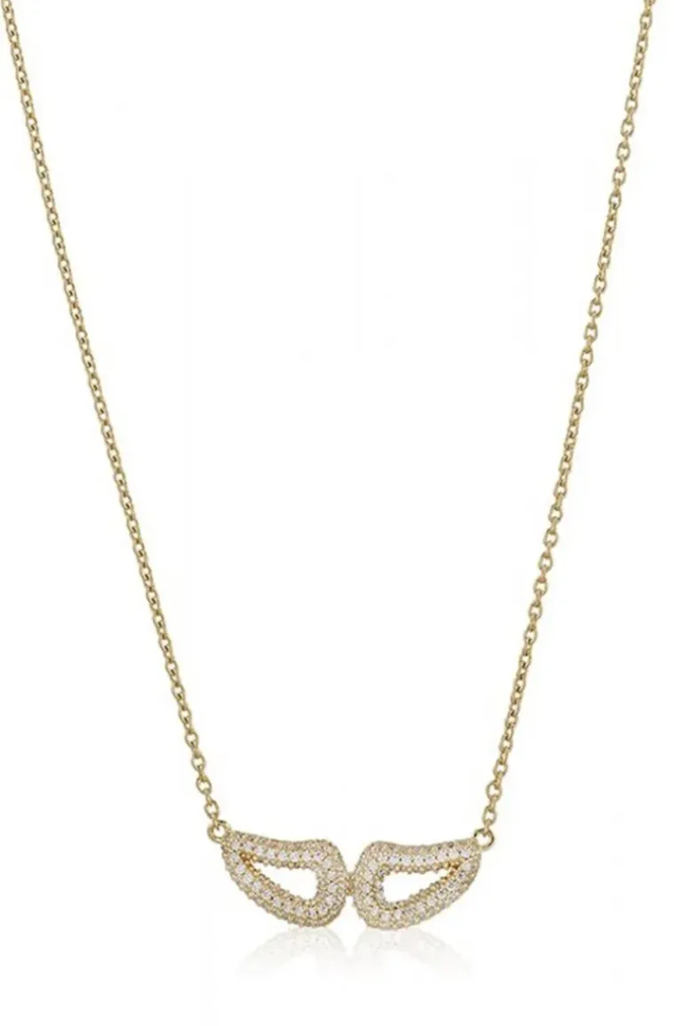 Carolina Gynning Jewelry - Classy Mini Wings Necklace Goldplated