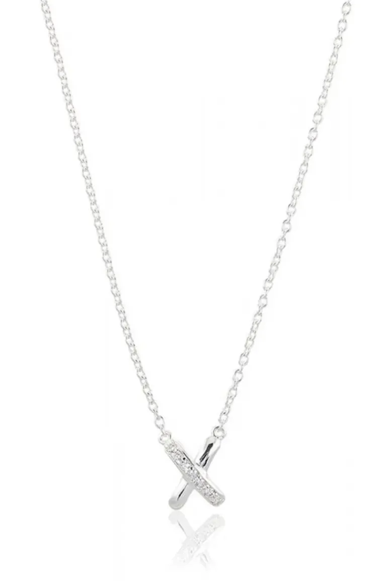 Carolina Gynning Jewelry - Cross My Heart Necklace Silver