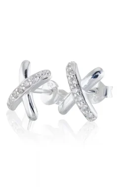 Carolina Gynning Jewelry - Cross My Heart Earrings Silver