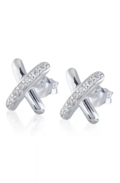 Carolina Gynning Jewelry - Cross My Heart Earrings Silver