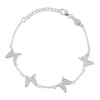 Carolina Gynning Jewelry - 4 Petite Papillion Sparkling Bracelet Silver