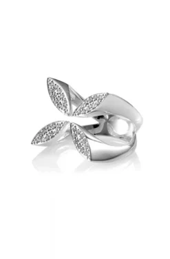 Carolina Gynning Jewelry - Sparkling Ellipse Ring Silver