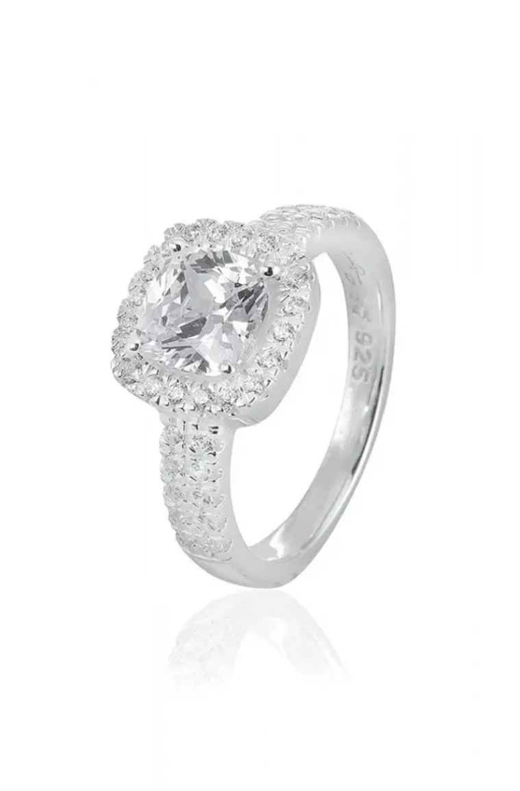 Carolina Gynning Jewelry - Glamorous Ring Silver Clear