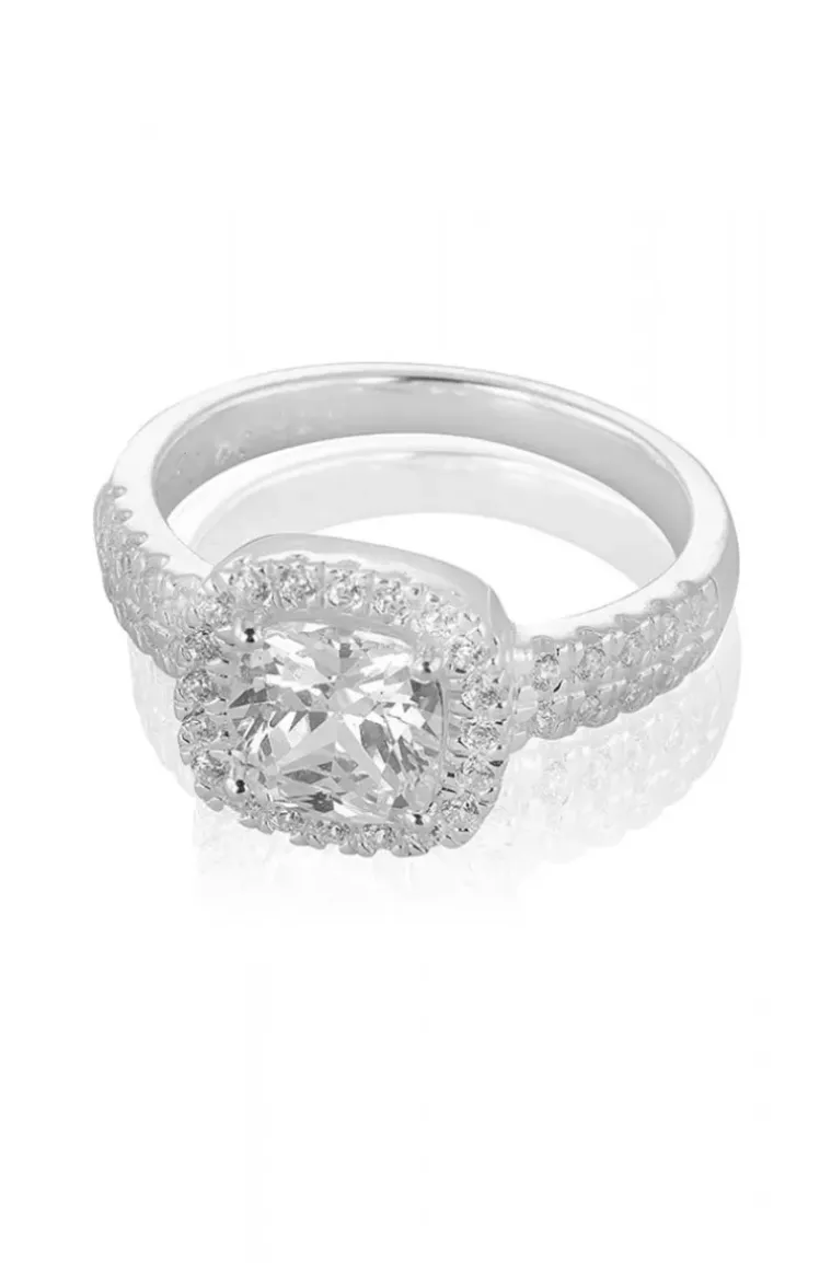 Carolina Gynning Jewelry - Glamorous Ring Silver Clear