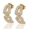 Carolina Gynning Jewelry - Classy Stud Earrings Goldplated Clear