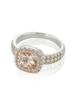 Carolina Gynning Jewelry - Glamorous Ring Silver Champagne