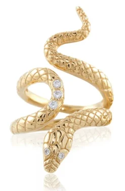 Carolina Gynning Jewelry - Snake Ring Goldplated