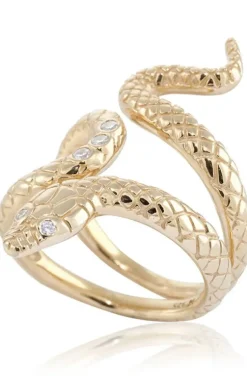 Carolina Gynning Jewelry - Snake Ring Goldplated