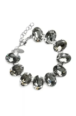 CAROLINE SVEDBOM - BIANCA BRACELET RHODIUM BLACK DIAMOND
