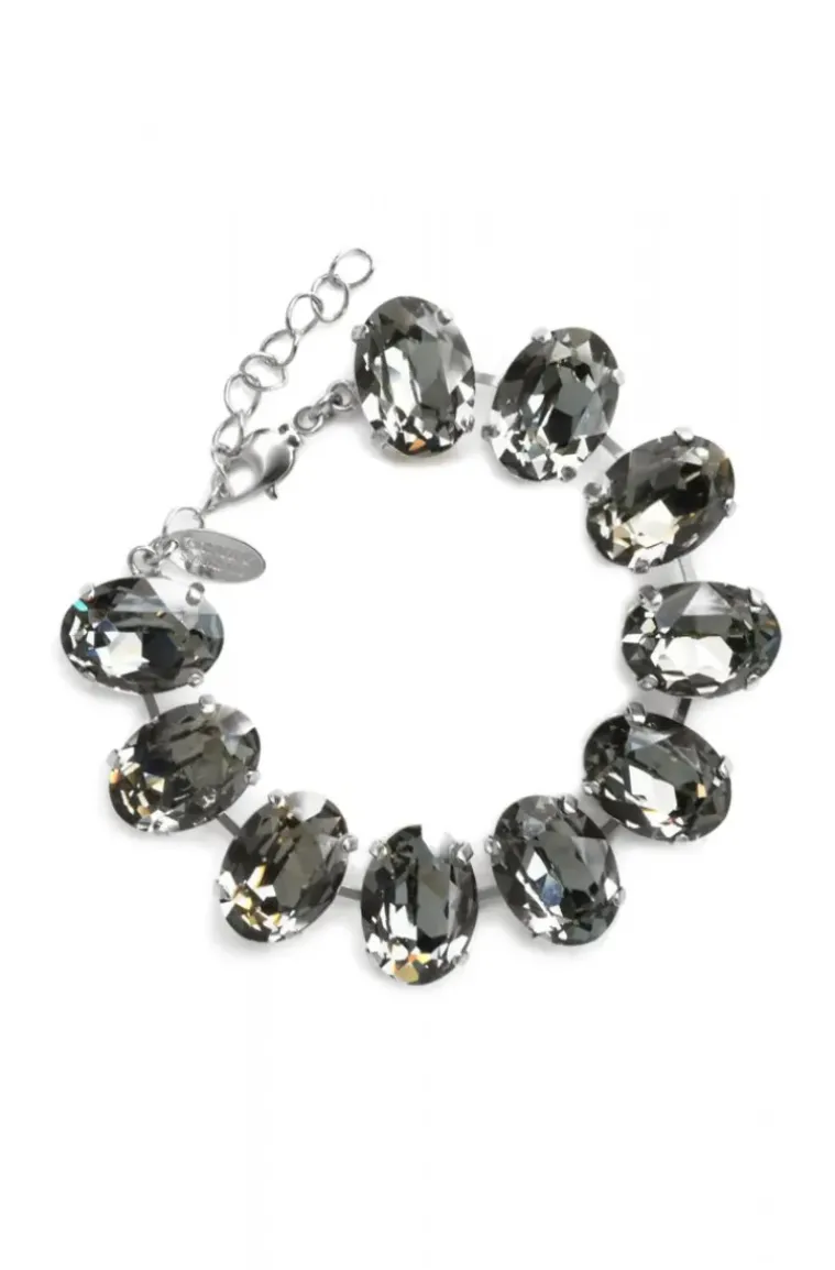 CAROLINE SVEDBOM - BIANCA BRACELET RHODIUM BLACK DIAMOND