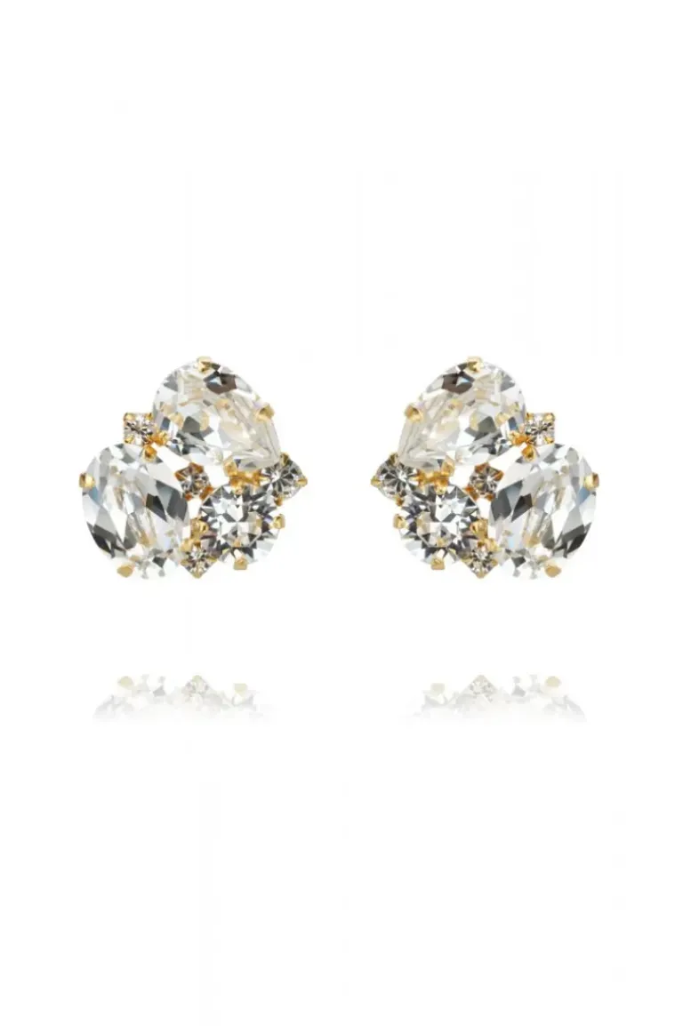 CAROLINE SVEDBOM - CAROLINA EARRING GOLD CRYSTAL