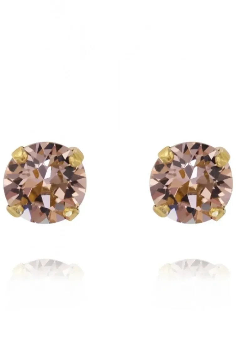 CAROLINE SVEDBOM - CLASSIC STUD EARRINGS GOLD VINTAGE ROSE