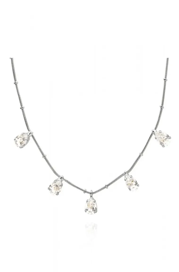 Caroline Svedbom - Estelle Necklace - Rhodium Crystal
