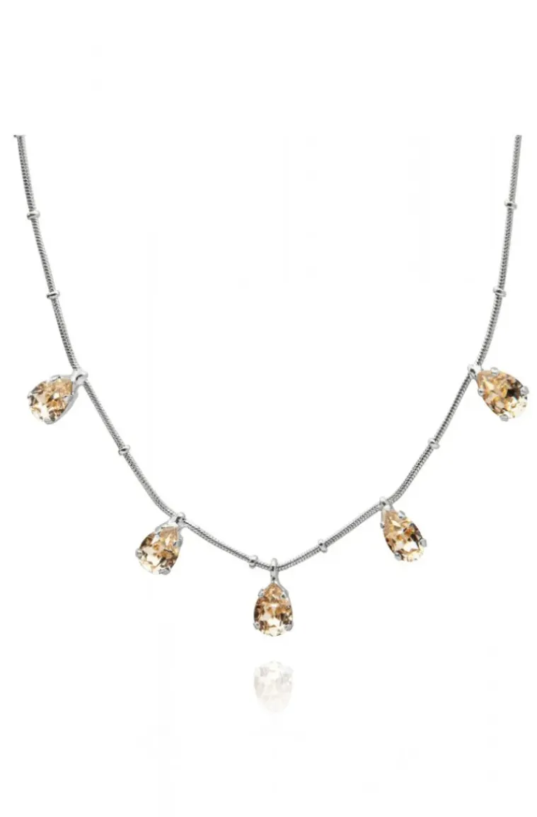 Caroline Svedbom - Estelle Necklace - Rhodium Silk