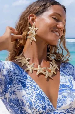 Caroline Svedbom - Grande Sea Star necklace - Gold
