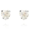 Caroline Svedbom - heart studs rhodium crystal
