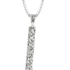 Caroline Svedbom - Letter Necklace L- Rhodium Crystal