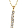 Caroline Svedbom - Letter Necklace L - Gold Crystal