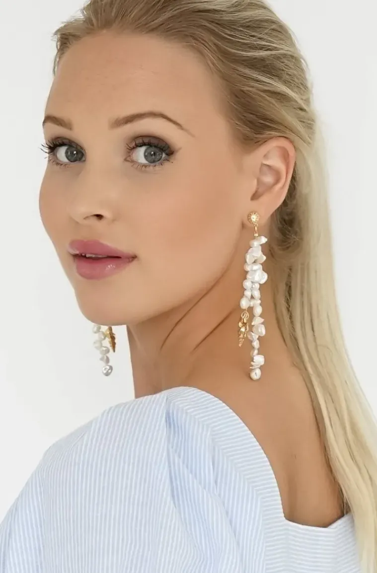 Caroline Svedbom - Luisa Pearl Earrings Gold