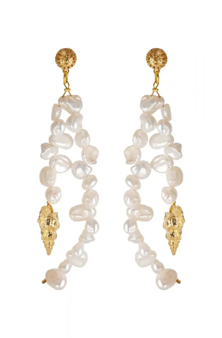 Caroline Svedbom - Luisa Pearl Earrings Gold