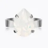 Caroline Svedbom - Mini Drop Ring - White Opal Rhodium