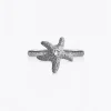 Caroline Svedbom - Mini Sea Star Ring - Rhodium Crystal