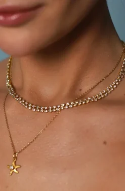 Caroline Svedbom - Miro Necklace - Gold Crystal