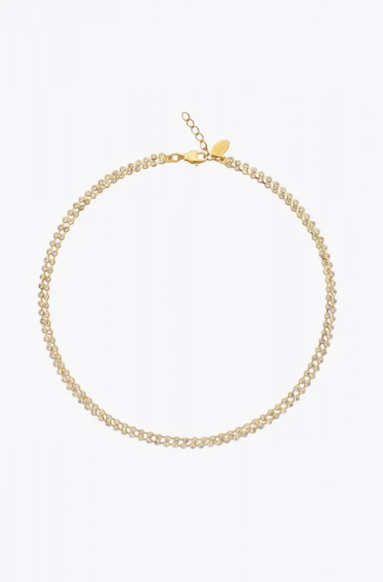 Caroline Svedbom - Miro Necklace - Gold Crystal