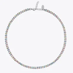 Caroline Svedbom - Miro Necklace Rainbow Combo Rhodium