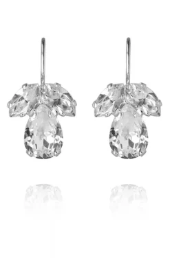 Caroline Svedbom - Petite Timo Earring - Rhodium Crystal