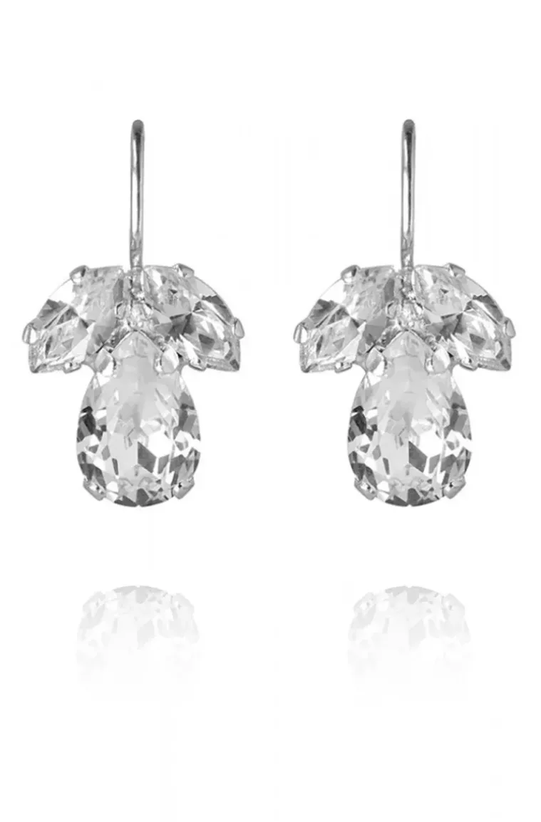 Caroline Svedbom - Petite Timo Earring - Rhodium Crystal