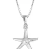 CAROLINE SVEDBOM - STARFISH NECKLACE RHODIUM