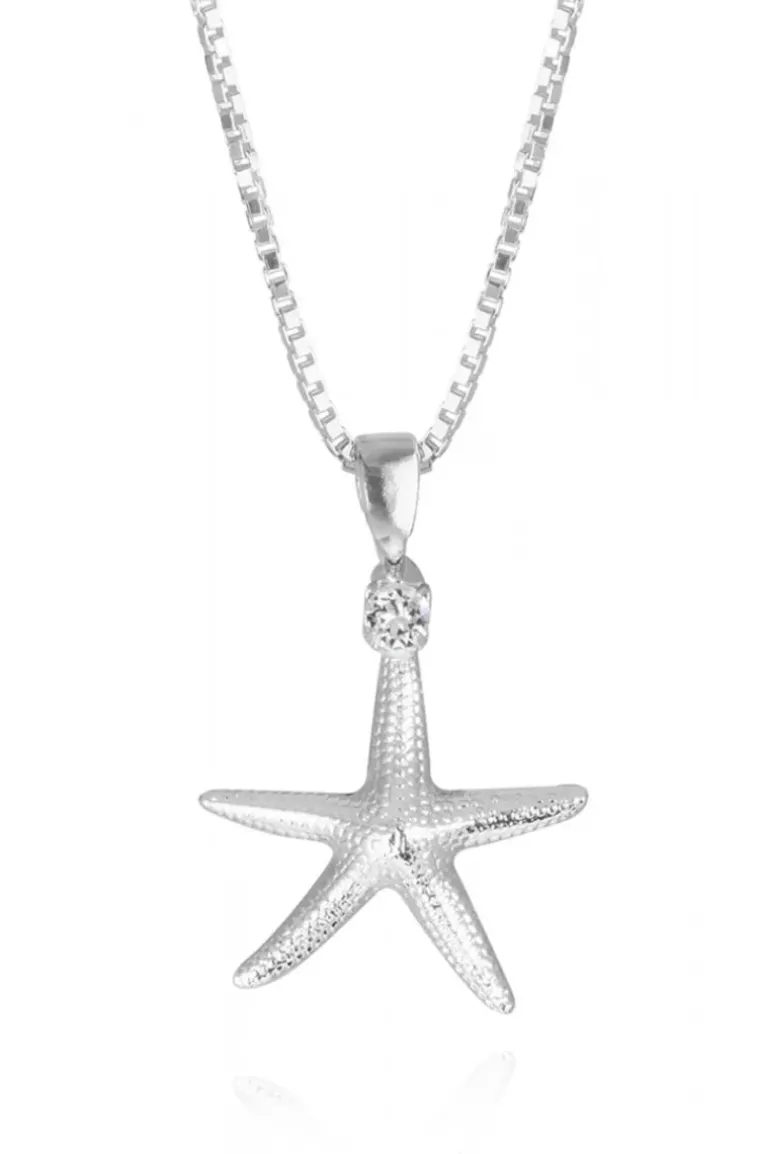 CAROLINE SVEDBOM - STARFISH NECKLACE RHODIUM