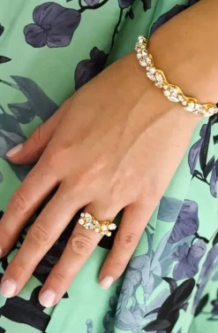 Caroline Svedbom Bridal - Million Reasons Earring - Gold Crystal Golden Shadow