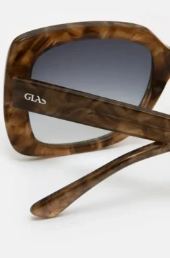 GLAS - Mio Solglasögon Brown Marble