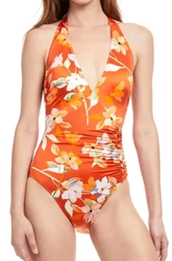 Gottex - Classic Amore Deep Plunge Halter Swimsuit 23AM016