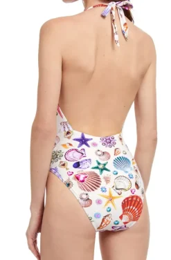 Gottex - Deep Plunge Seashell Swimsuit-23WS011