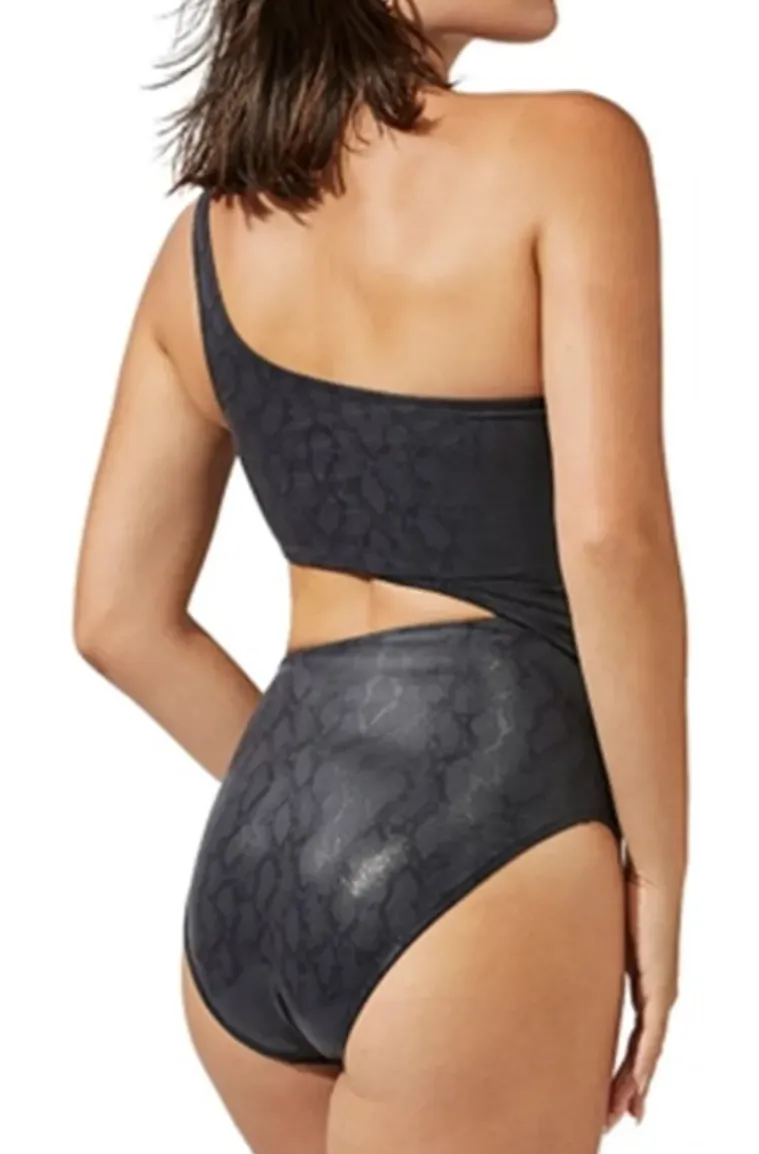 Gottex - Luma Ivy One Shoulder Cut Out Swimsuit Black 23IV059