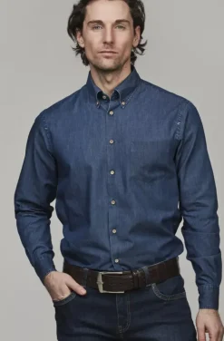 Hansen & Jacob - Indigo Classic Shirt 46 Blue