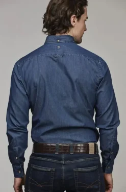 Hansen & Jacob - Indigo Classic Shirt 46 Blue