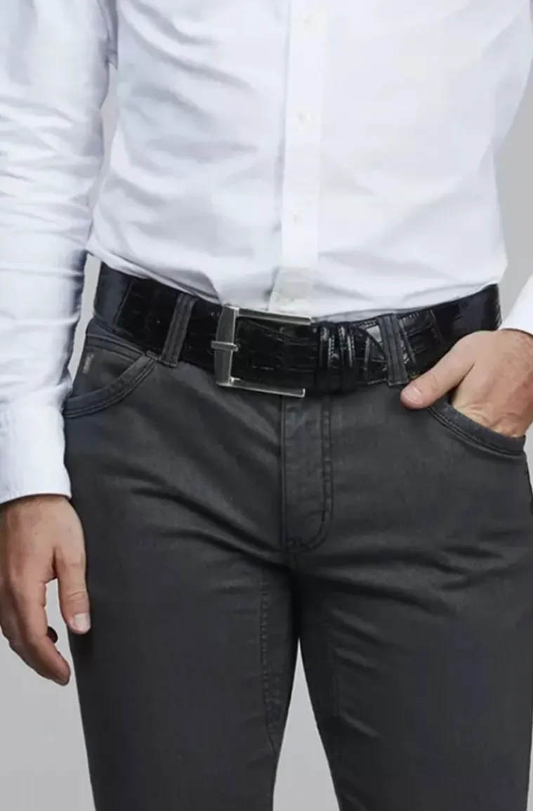 Hansen & Jacob - John Leather Belt Black