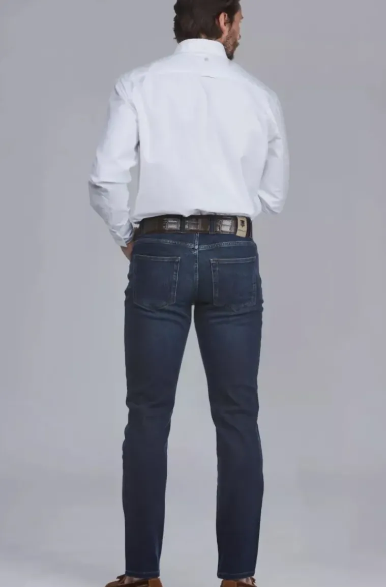 Hansen & Jacob - 5-PKT Cape Town Silk Touch Denim Blue 45