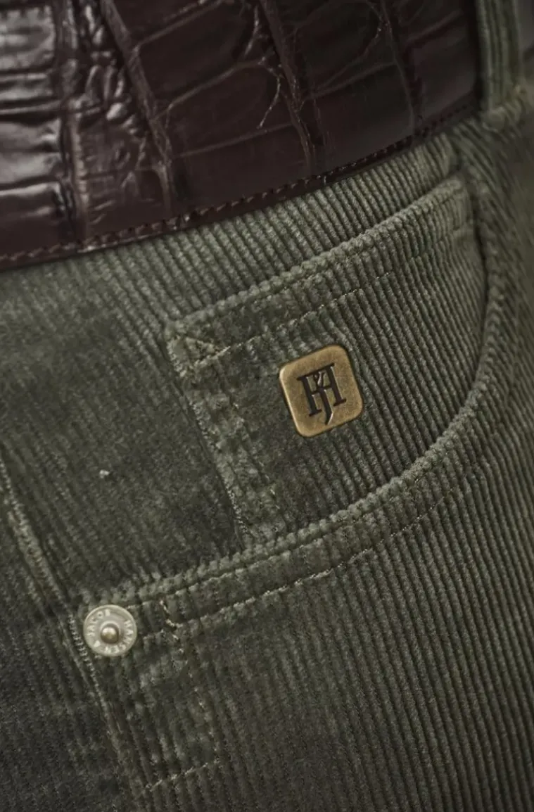 Hansen & Jacob - 5-PKT Ceredo Soft Cord Khaki Green