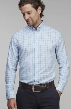 Hansen & Jacob - Positano Button Down Shirt Blue 44