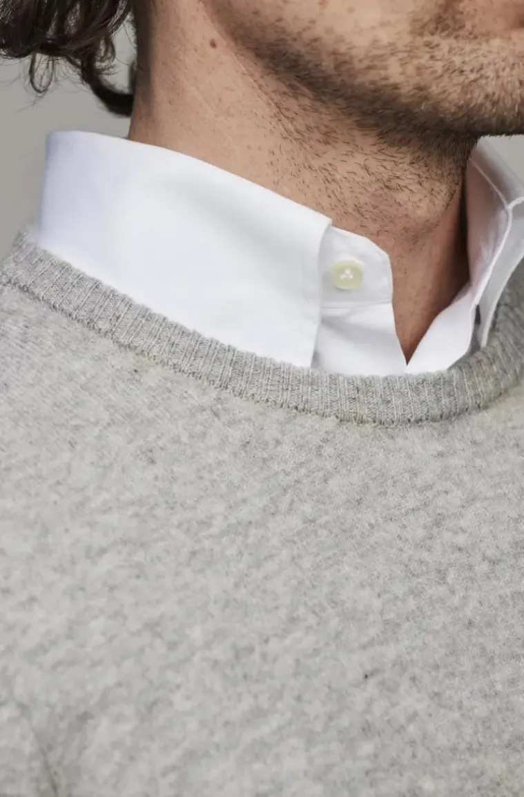 Hansen & Jacob - Pure Cashmere Crew Neck Knit - Light Grey 09